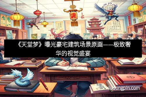 《天堂梦》曝光豪宅建筑场景原画——极致奢华的视觉盛宴